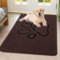 Dog Door Mat for Muddy Paws (40"X32" / Brown and Black)
