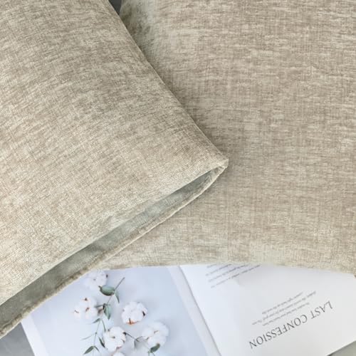 Decorative Standard Throw Pillow Covers 26 X 20 Inches Light Taupe (26" x 20" (Pack of 2) / Light Taupe)