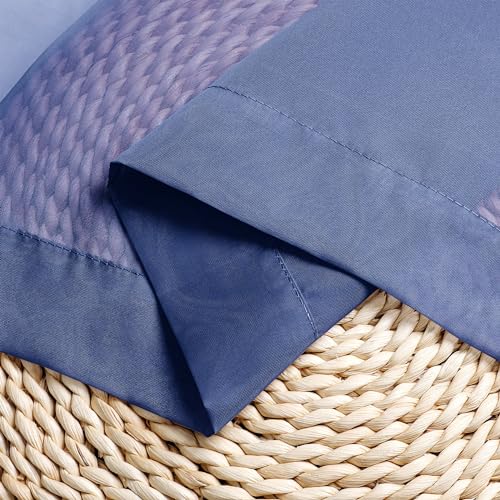 Royal Blue Sheer Curtains 78 Inches Long 2 Panels Set for Living Room (Royal Blue / 42"W x 78"L (Pack of 2))