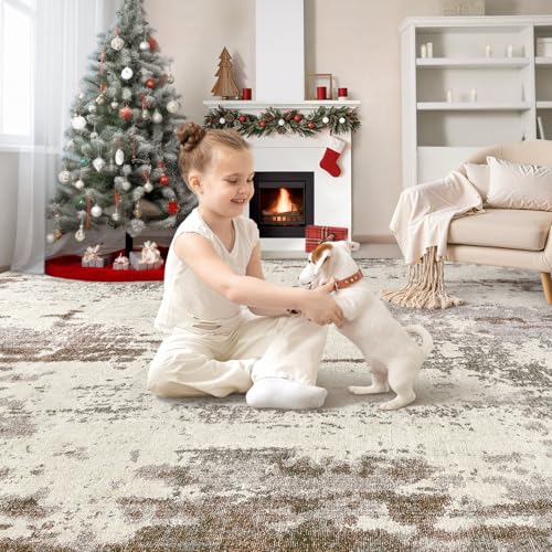Area Rug Living Room Rugs (Brown/Grey/Beige / 7' x 9' (Rectangular))