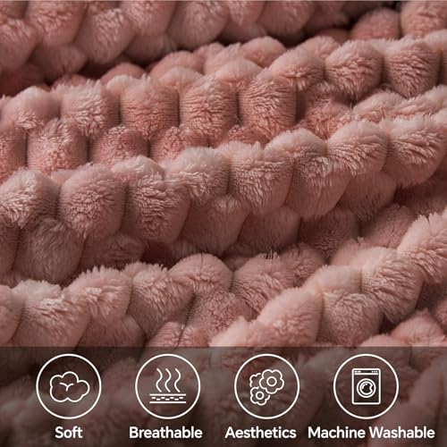 Dusty Pink Twin Blanket for Couch (Dusty Pink / Twin(60"x80"))