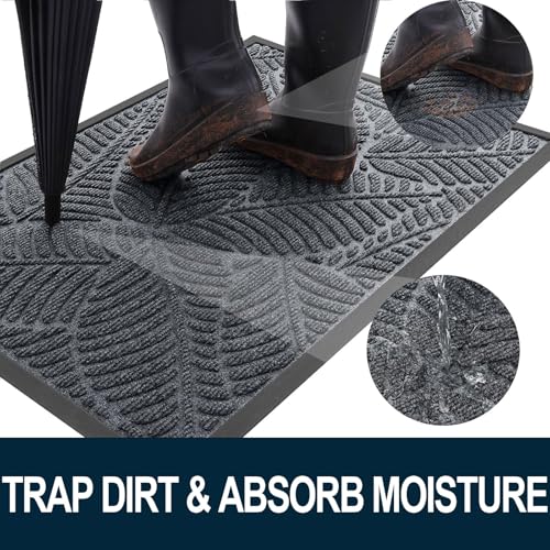 Waterproof Front Doormat (Grey / 59" X 20")