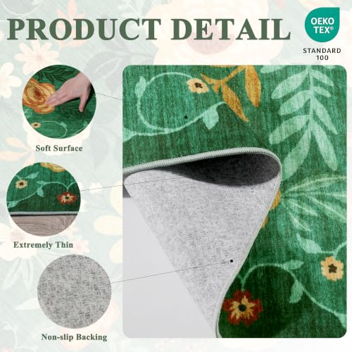 6x9 Area Rugs (Dark Green / 6' x 9' (Rectangular))