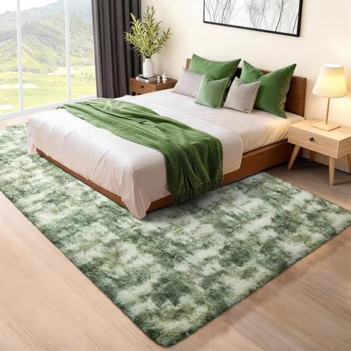 Green and White Area Rugs for Living Room 5x7 (Green and White / 5' x 7' (Rectangular))