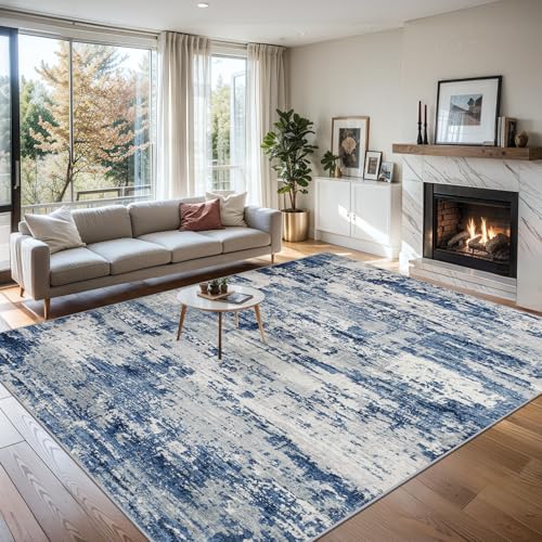 Area Rug Living Room (New-blue Grey / 4' x 6' (Rectangular))