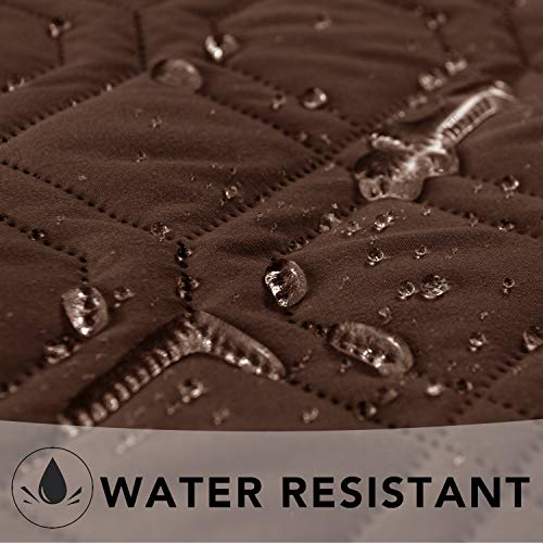 Waterproof Dog Bed Cover Pet Blanket for Furniture Bed Couch Sofa Reversible (30x53 Inch (Pack of 1) / Chocolate+camel)