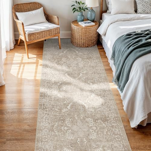 2x5 Washable Runner Rug (Natural Beige / 2x5)