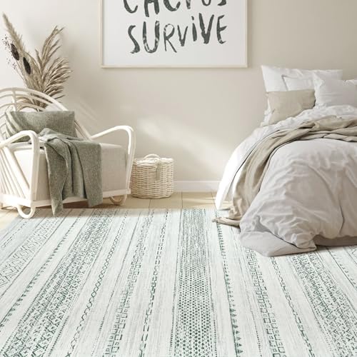 Green Rug Living Room Rugs (Green / 8' X 10' (Rectangular))