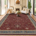 Moroccan Big Rugs for Living Room (10' x 12' (Rectangular) / Burgundy)