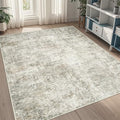 5x7 Area Rugs for Living Room Washable Bedroom Dining Room Beige Brown (Beige/Brown / 5' x 7' (Rectangular))