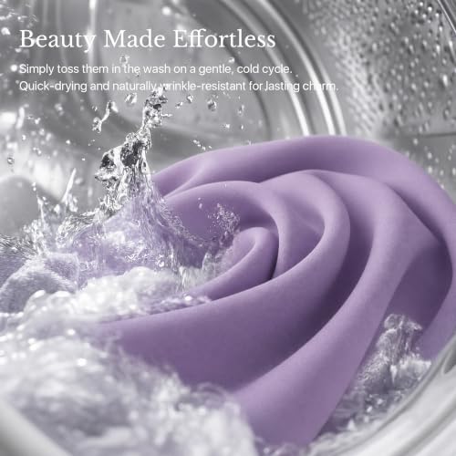 Lavender Purple Room Darkening Curtains 45 Inches Long 2 Panels for Girls Room (Lavender Purple / 40"W x 45"L (Pack of 2))