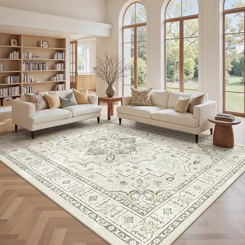 8x10 Area Rugs for Living Room (Beige / 8' x 10' (Rectangular))