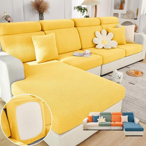 Soothing Home Sofa Covers (Yellow / Pillow Cover)