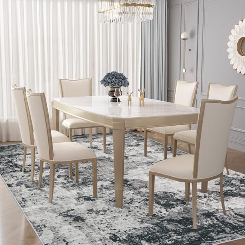 6x9 Area Rugs for Living Room (Black / 6' x 9' (Rectangular))