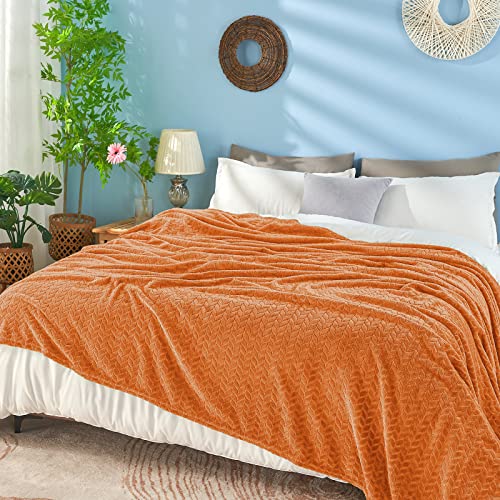 Fall Throw Blanket (Rust / Throw/Travel-50x60 IN)