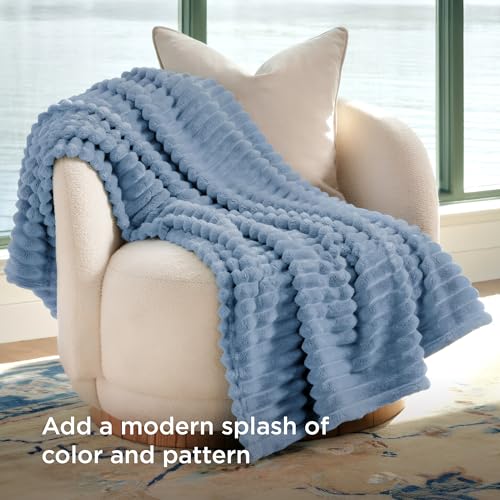 Soft Twin XL Blanket for Bed Dorm Blue 66"x90" (Blue / Twin XL)
