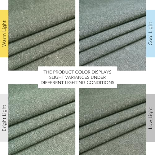 Forest Green Linen Curtains for Kitchen (Forest Green / 55"W x 84"L (Pack of 2))