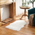 Ultra Soft Fluffy Shaggy Area Rug Faux Fur Rug Chair Cover Seat Pad Fuzzy Area Rug for Bedroom Floor Sofa Living Room (White / 2' x 3' (Sheepskin))