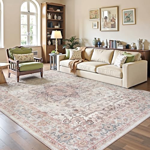 6x9 Pink Area Rugs for Bedroom Living Room (Sunflower Pink / 6' x 9' (Rectangular))