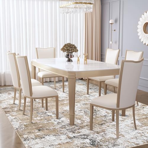 6x9 Area Rugs for Living Room (Beige / 6' x 9' (Rectangular))