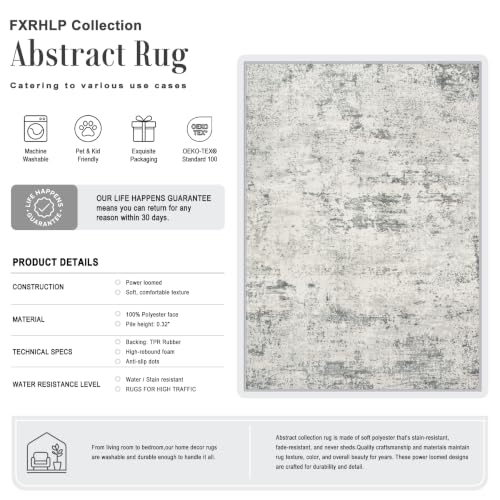 10x12 Area Rug Living Room (Grey White / 10' x 12' (Rectangular))