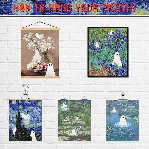 09 Pcs Unframed Spooky Altered Art (Unframed / Vintage Ghost)