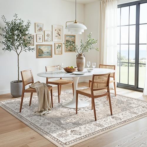 4x4 Washable Square Area Rug (4' x 4' (Square) / Beige)