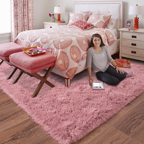 Rugs for Living Room 8x10 (8' x 10' (Rectangular) / Blush)