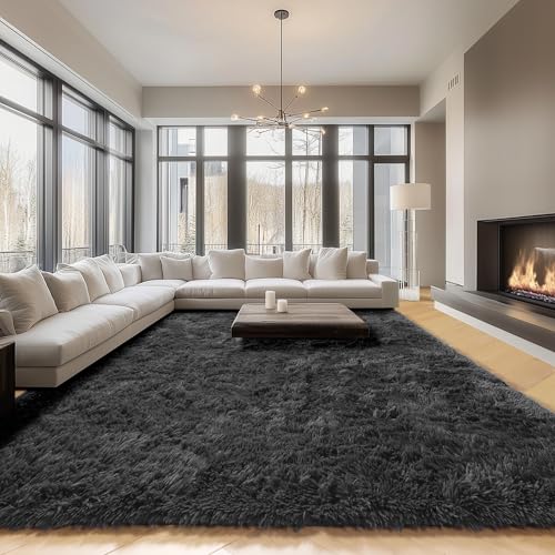 Black Area Rugs 9x12 Living Room (Black / 9' x 12' (Rectangular))