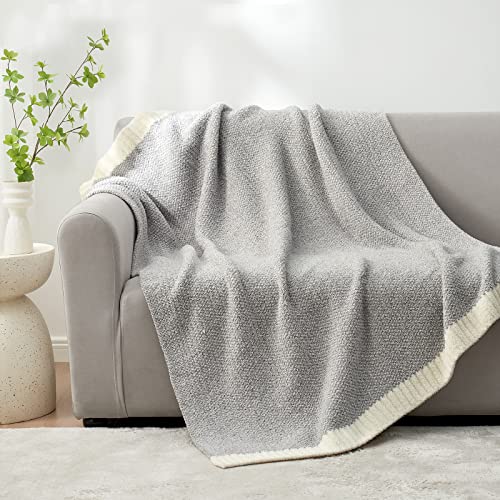 Buttery Grey Throw Blanket for Couch (Heather Grey / Throw (50"x60"))