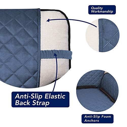 Reversible Chair Sofa Cover Dog Couch Covers for Sofa (Small / Dark Blue/Light Blue)