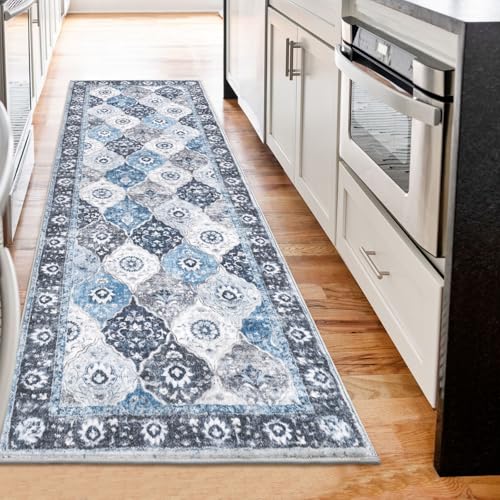 HEBE Hallway Runner Rug 2'x6' (Multi-blue / 2' x 6' (Rectangular))