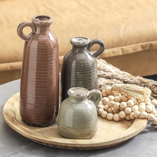 Ceramic Vases Set of 3 (010 - Brown)