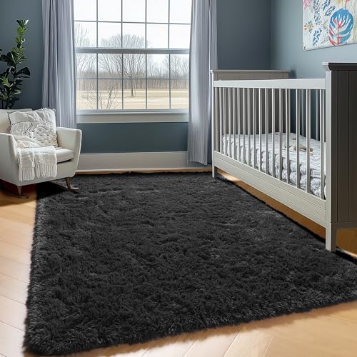 Black Area Rugs 9x12 Living Room (Black / 9' x 12' (Rectangular))