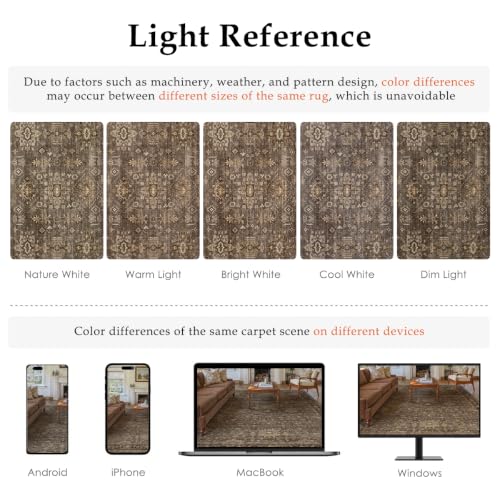 9x12 Dark Brown Vintage Area Rug (Brown / 9' x 12' (Rectangular))
