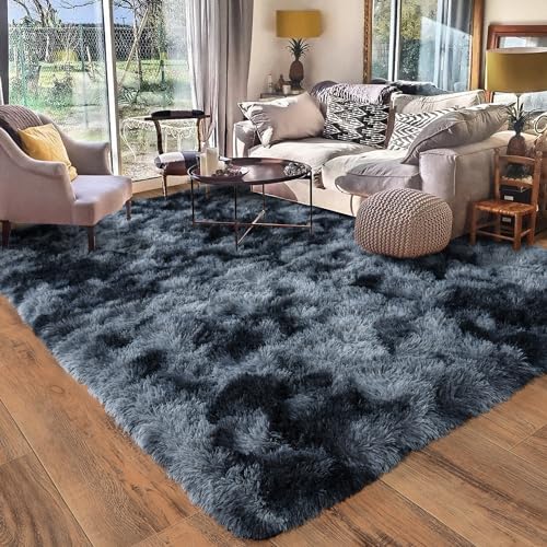 Rugs for Living Room 5x7 (5' x 7' (Rectangular) / Blue Grey)