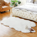 Faux Fur Rug White Fluffy Sheepskin Area Rug (White / 4' x 6' (Sheepskin))