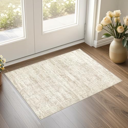 2x3 Entryway Area Rug (Beige/Brown / 2' x 3' (Rectangular))