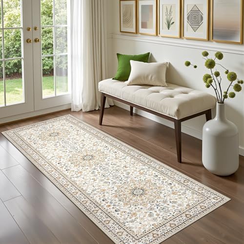 Hallway Runner Rug (Beige / 2'6" x 8' (Runner))