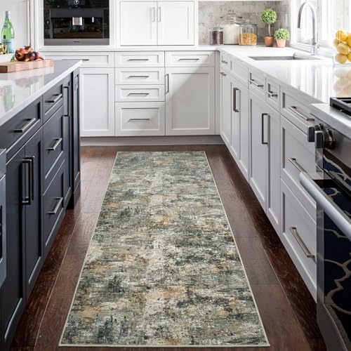 Runner Rugs for Hallways Kitchen 2.6x8 Non Slip Washable Multi Color (Multi Color / 2'6" x 8' (Rectangular))