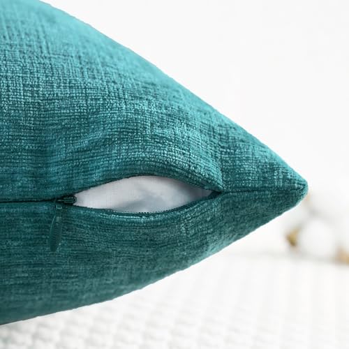 Decorative Couch Throw Pillow Covers 26 X 16 Inches Teal (26" x 16" (Pack of 2) / Teal)