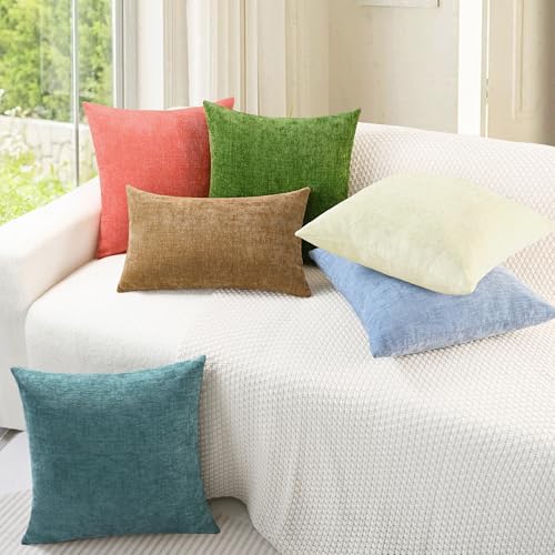 Decorative Couch Throw Pillow Covers 20 X 20 Inches Beige (20" x 20" (Pack of 2) / Beige)