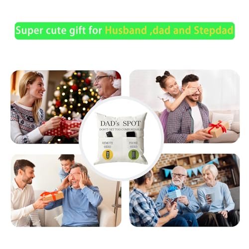 Father's Day Throw Pillow Case (Dad 2-pocket)
