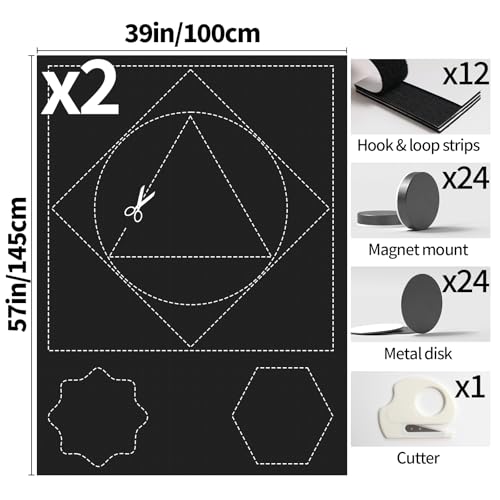 100% Blackout Window Cover (57"W x 39"H)