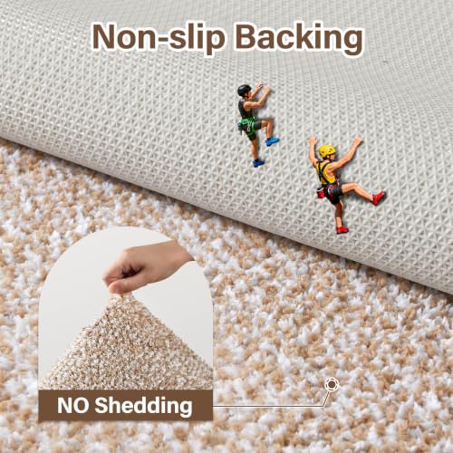 Bathroom Rugs 30x20 Non Slip Washable (Beige / 1'8" x 2'6" (Rectangular))