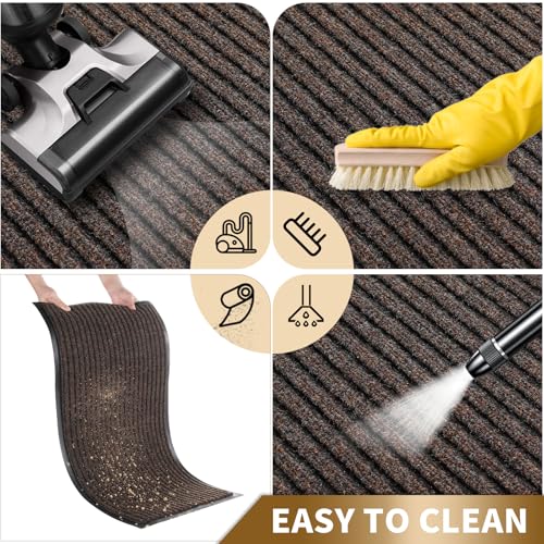 Front Door Mat Outdoor Indoor 47x24 (Brown / 47x24 Inch)
