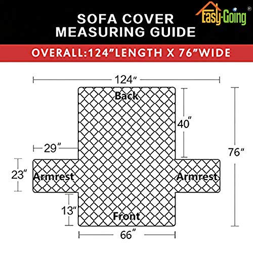Reversible Couch Cover (Taupe/Ivory / Large Sofa)