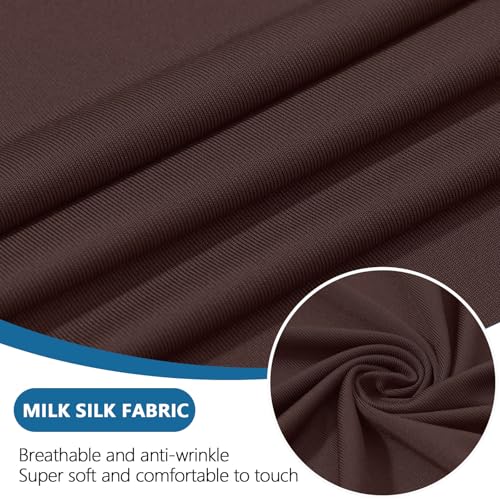Milk Silk Couch Cushion Covers (Chocolate / Seat Cover 2 Pack)