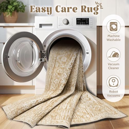 6x9 Area Rugs for Living Room (Light Brown / 6' x 9' (Rectangular))