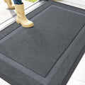 Front Door Mat Outside 47x32 (Charcoal Gray / 47" x 32")